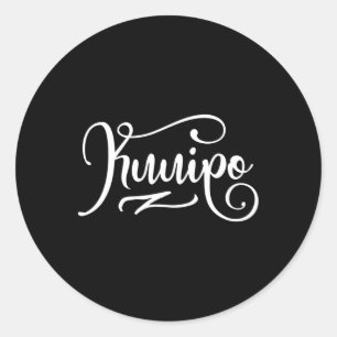 Hawaii Vacation Kuuipo Hawaiian Girl Women Gift Classic Round Sticker