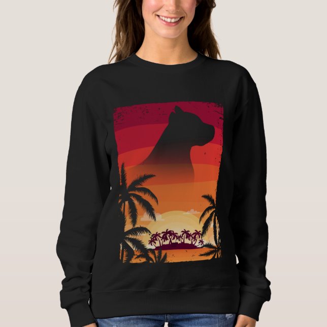 Hawaii Vacation  Staffordshire Bull Terrier Sweatshirt (Front)