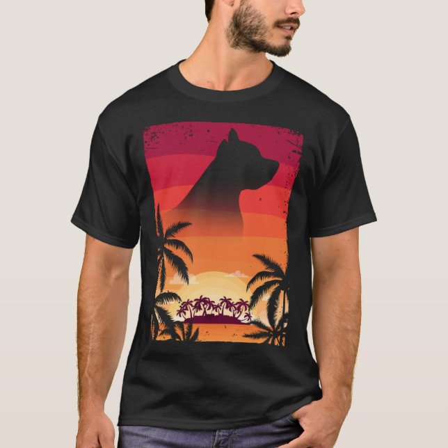 Hawaii Vacation  Staffordshire Bull Terrier T-Shirt (Front)