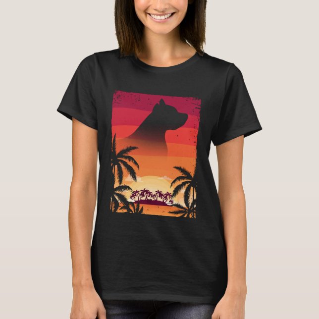 Hawaii Vacation  Staffordshire Bull Terrier T-Shirt (Front)