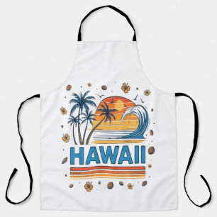 Hawaii Vacation Sunset 70S Beach Apron