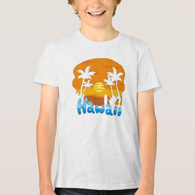 Hawaii Vacation T-Shirt Tri-Blend Shirt (Front)