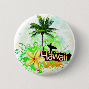 Hawaii Vacation Travel Souvenir 6 Cm Round Badge