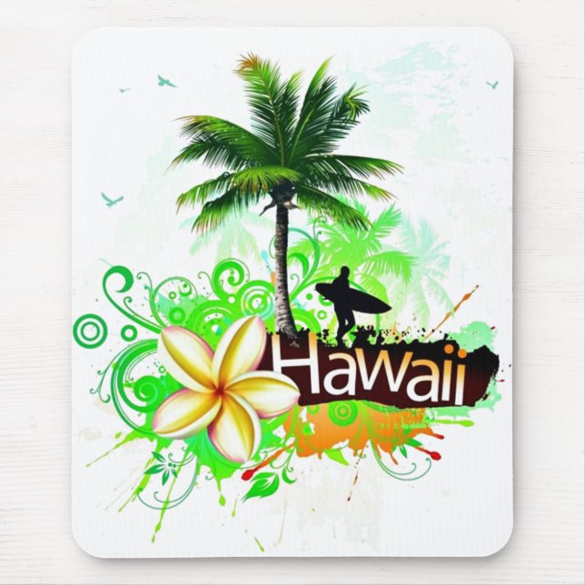 Hawaii Vacation Travel Souvenir Mouse Pad (Front)