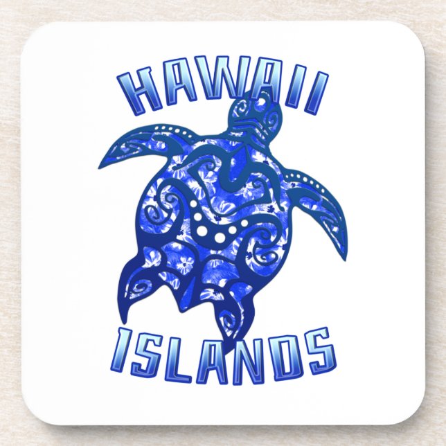 Hawaii Vacation Tribal Turtle Coaster (Front)