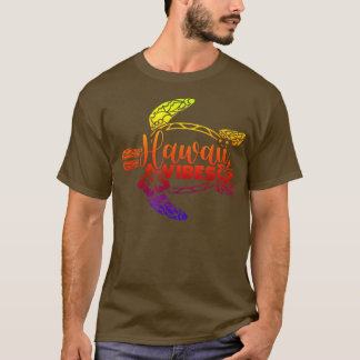 Hawaii Vibes Sea Turtle Island Ocean Summer Aloha  T-Shirt