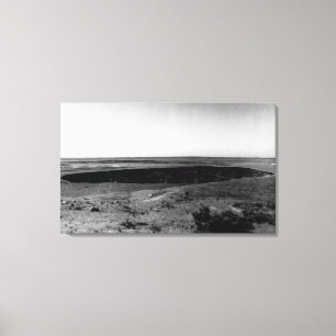 Hawaii - View of Halemauman Pit in HA Canvas Print