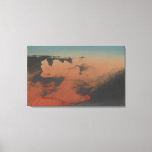 Hawaii - View of Kilauea Volcano in HA Canvas Print