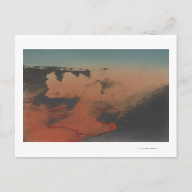 Hawaii - View of Kilauea Volcano in HA Postcard (Front)