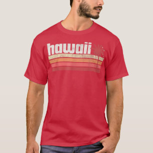 Hawaii  Vintage Retro 70s 80s 90s Gift Beach Palm  T-Shirt