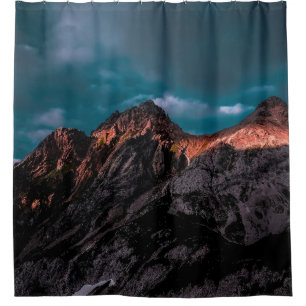 HAWAII VOLCANO DIGITAL WALLPAPER SHOWER CURTAIN