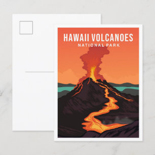 Hawaii Volcano National Park USA Travel  Postcard