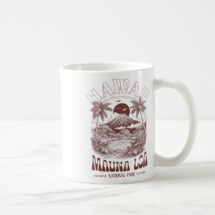 Hawaii Volcano Vintage Outdoor Mountain Hiking  Coffee Mug
