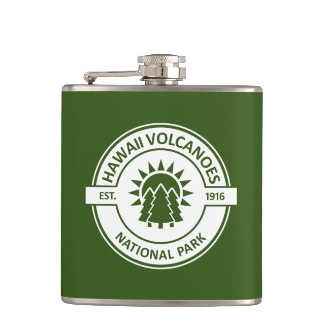 Hawaii Volcanoes National Park Hip Flask (Front)