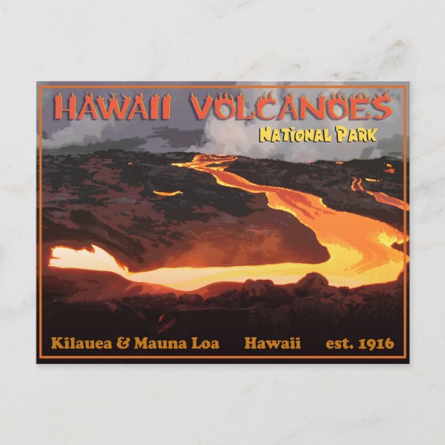 Hawaii Volcanoes National Park Postcard (Front)