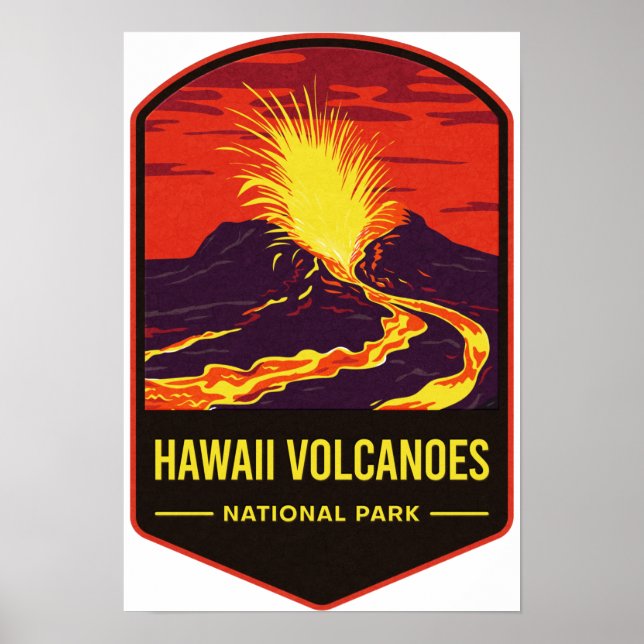 Hawaii Volcanoes National Park Poster (Front)