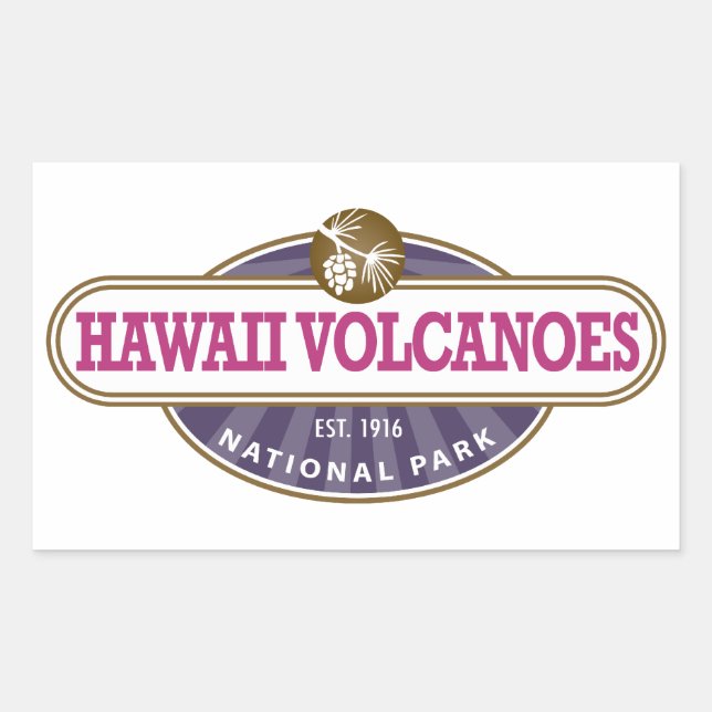 Hawaii Volcanoes National Park Rectangular Sticker (Front)