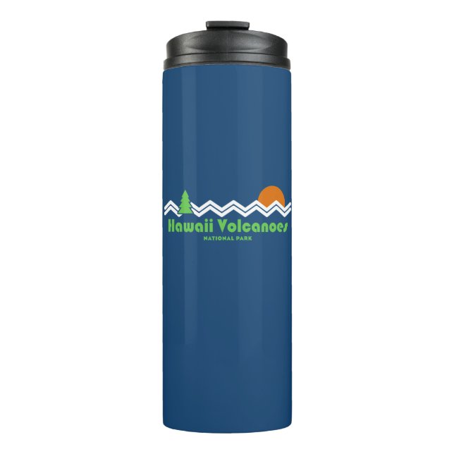Hawaii Volcanoes National Park Retro Thermal Tumbler (Front)