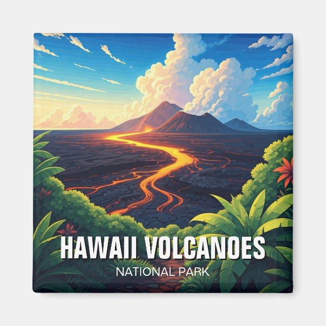 Hawaii Volcanoes National Park Travel Magnet (Front)