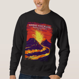 Hawaii Volcanoes National Park Vintage Grunge Sweatshirt