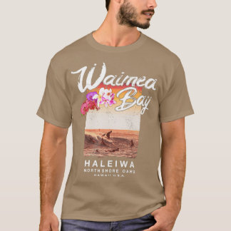 Hawaii Waimea Bay North Shore Surfing Vintage T-Shirt