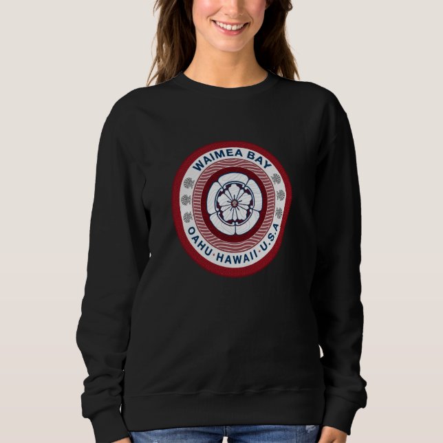 Hawaii Waimea Bay Oahu Hawaiian Sweatshirt (Front)