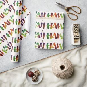 Hawai'i - Watercolor Lettering Calligraphy Hawaii  Wrapping Paper