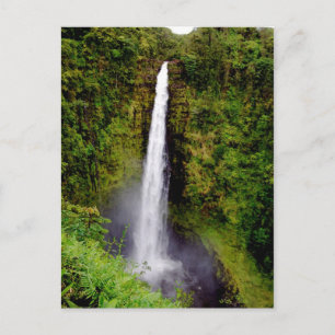 Hawaii Waterfall Akaka Falls Postcard