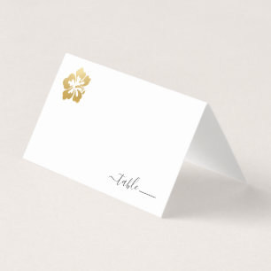 Hawaii Weddin Place Card with Beach Donation Poem