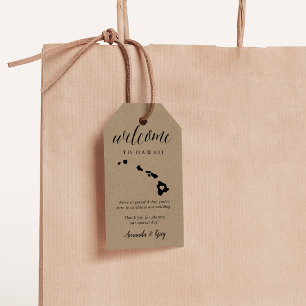 Hawaii Wedding Welcome Gift Tags
