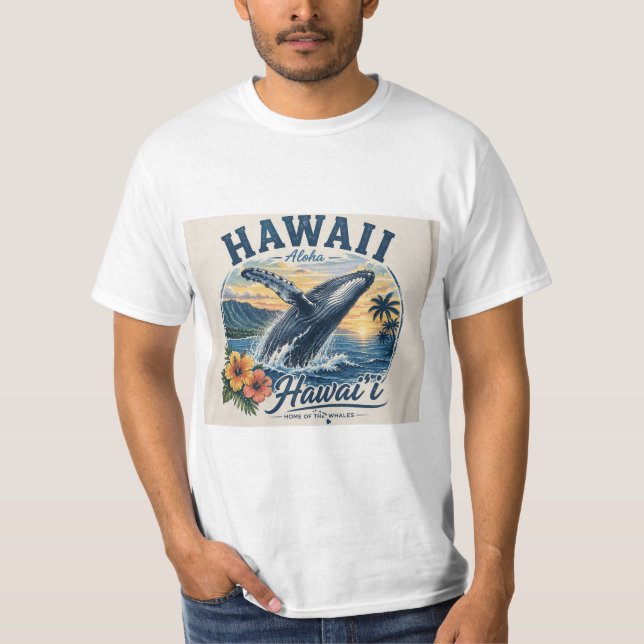 Hawaii Whales T-Shirt (Front)
