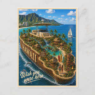 Hawaii   Wish You Were Here   State Series Postcard