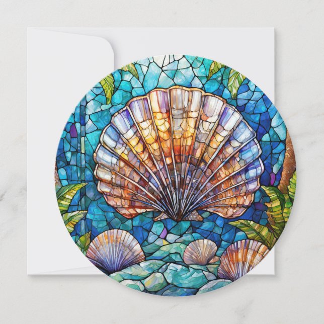 Hawaiian aloha art card blank back (Front)