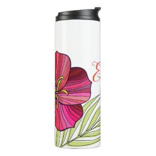 Hawaiian Aloha Floral  Thermal Tumbler