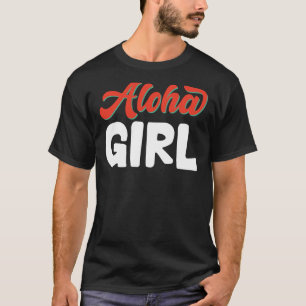 Hawaiian Aloha Girl Hawaii Pineapple Tiki T-Shirt