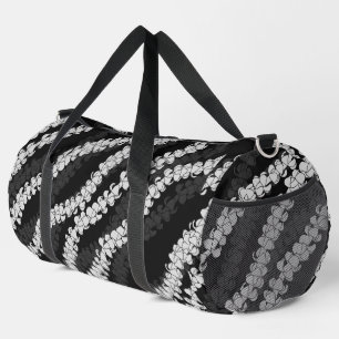 Hawaiian aloha print puakenikeni duffle bag