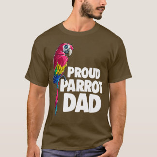 Hawaiian Aloha Proud Parrot Dad Tropical Beach T-Shirt