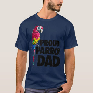 Hawaiian Aloha Proud Parrot Dad Tropical Beach T-Shirt