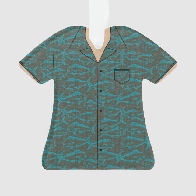 Hawaiian Aloha Shirt  Ornament (Front)