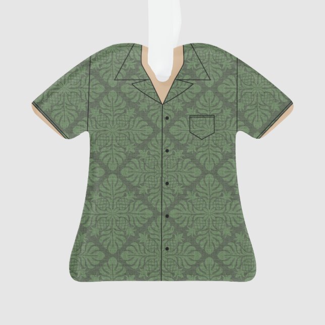 Hawaiian Aloha Shirt  Ornament (Front)