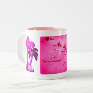 Hawaiian Aloha Style Two-Tone Coffee Mug