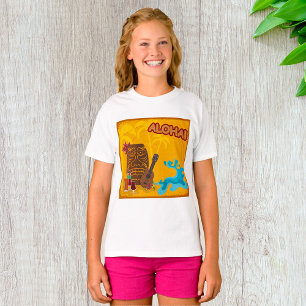Hawaiian Aloha Tiki Bar Retro Luau Party  T-Shirt