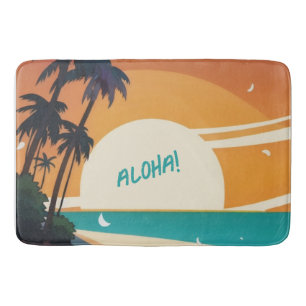 Hawaiian/Aloha/Tropical/beach Bath Mat