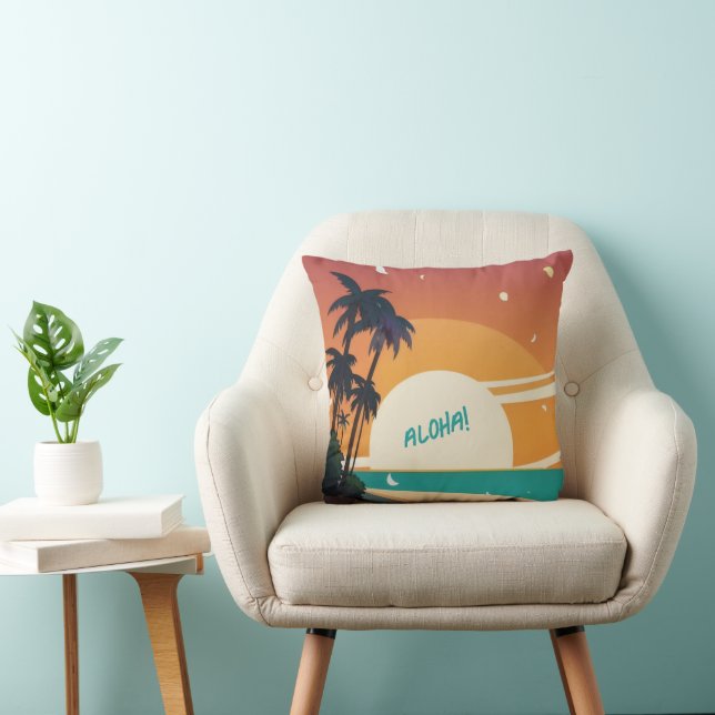 Hawaiian/Aloha/Tropical/beach Cushion (Chair)