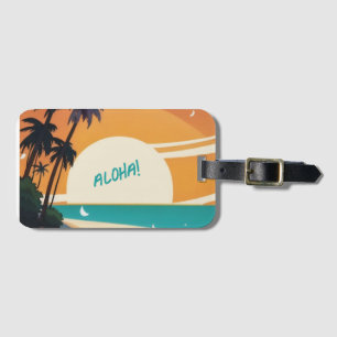 Hawaiian/Aloha/Tropical/beach Luggage Tag