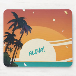 Hawaiian/Aloha/Tropical/beach Mouse Pad