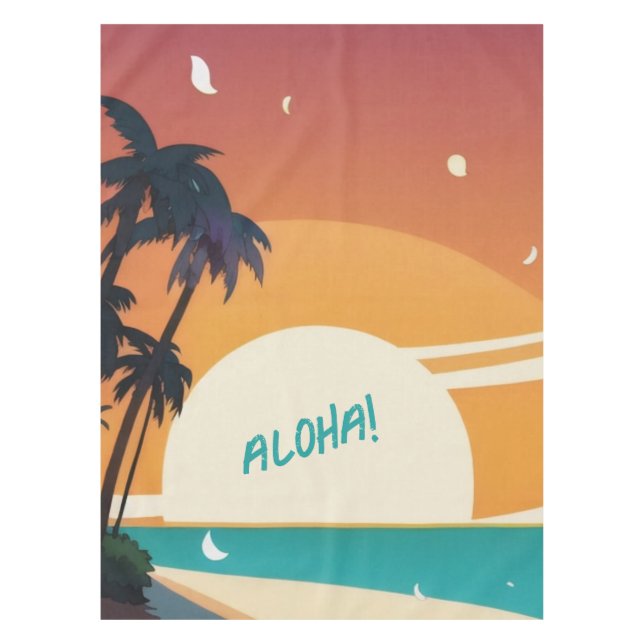 Hawaiian/Aloha/Tropical/beach Tablecloth (Front)