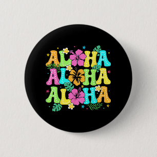 Hawaiian Aloha Tropical Luau Costume Party Hawaii 6 Cm Round Badge