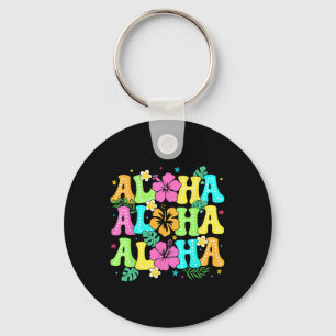 Hawaiian Aloha Tropical Luau Costume Party Hawaii Key Ring