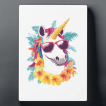 Hawaiian Aloha Unicorn Plaque<br><div class="desc">Hawaiian Aloha Unicorn</div>